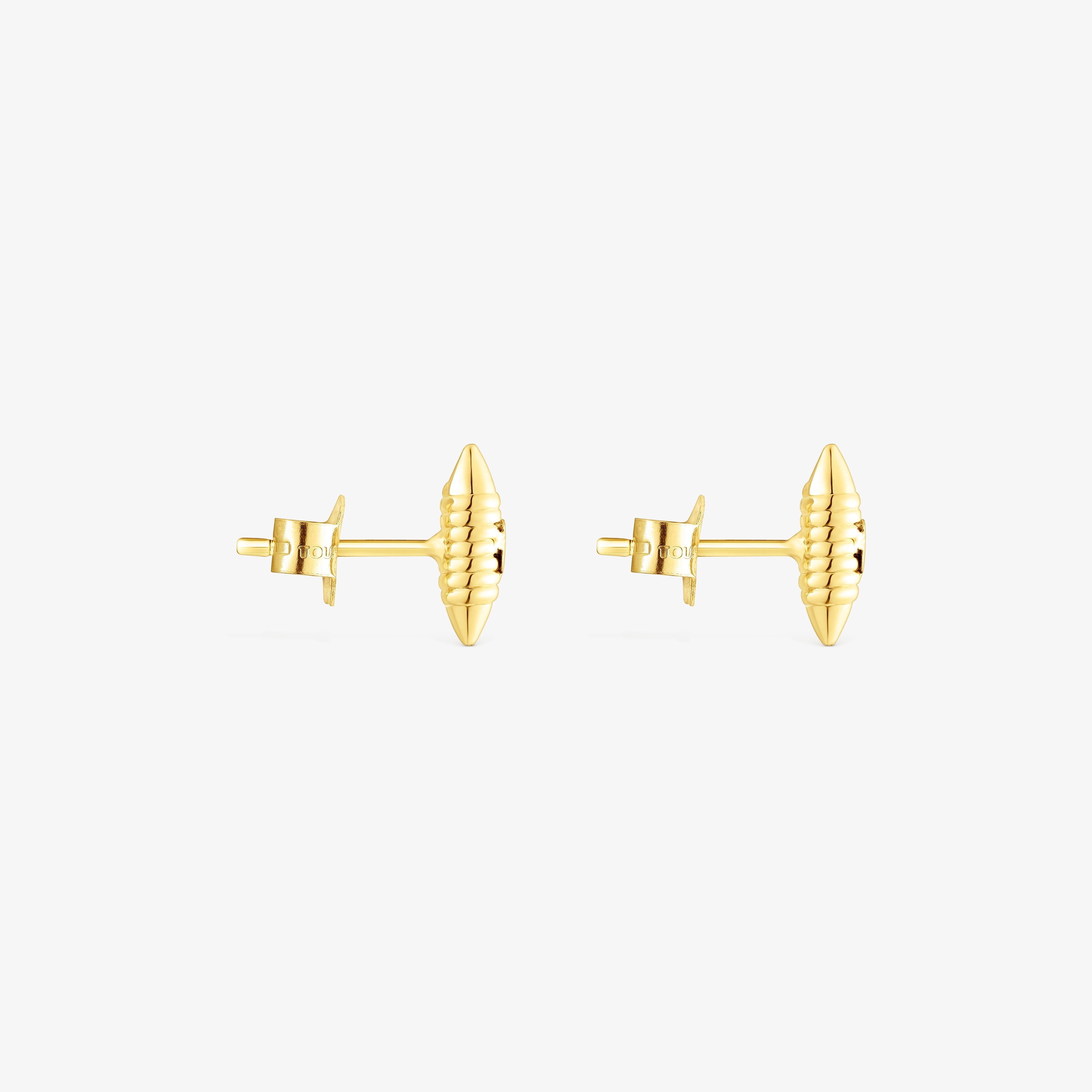 18K Solid Gold Lure Earrings