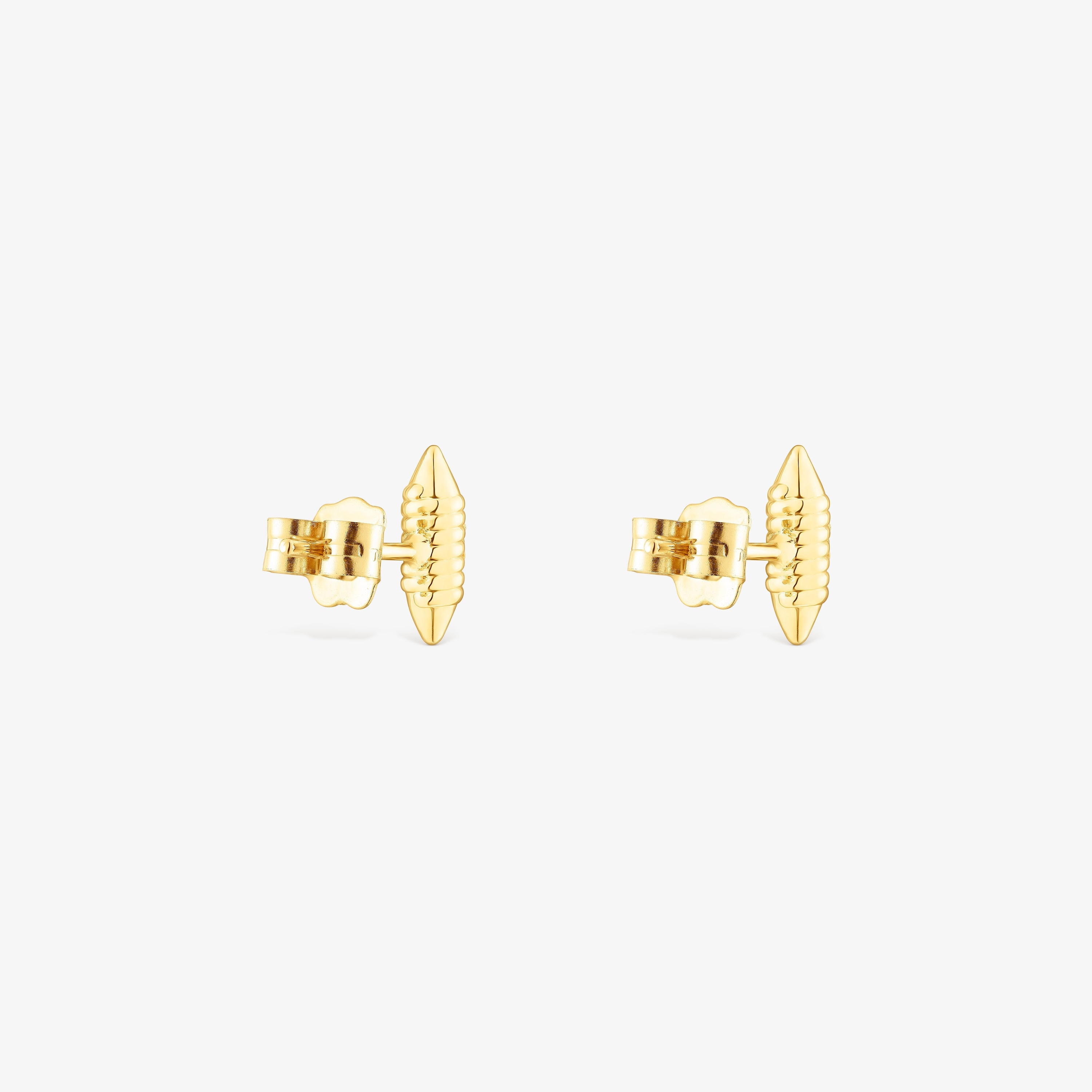 18K Solid Gold Lure Earrings