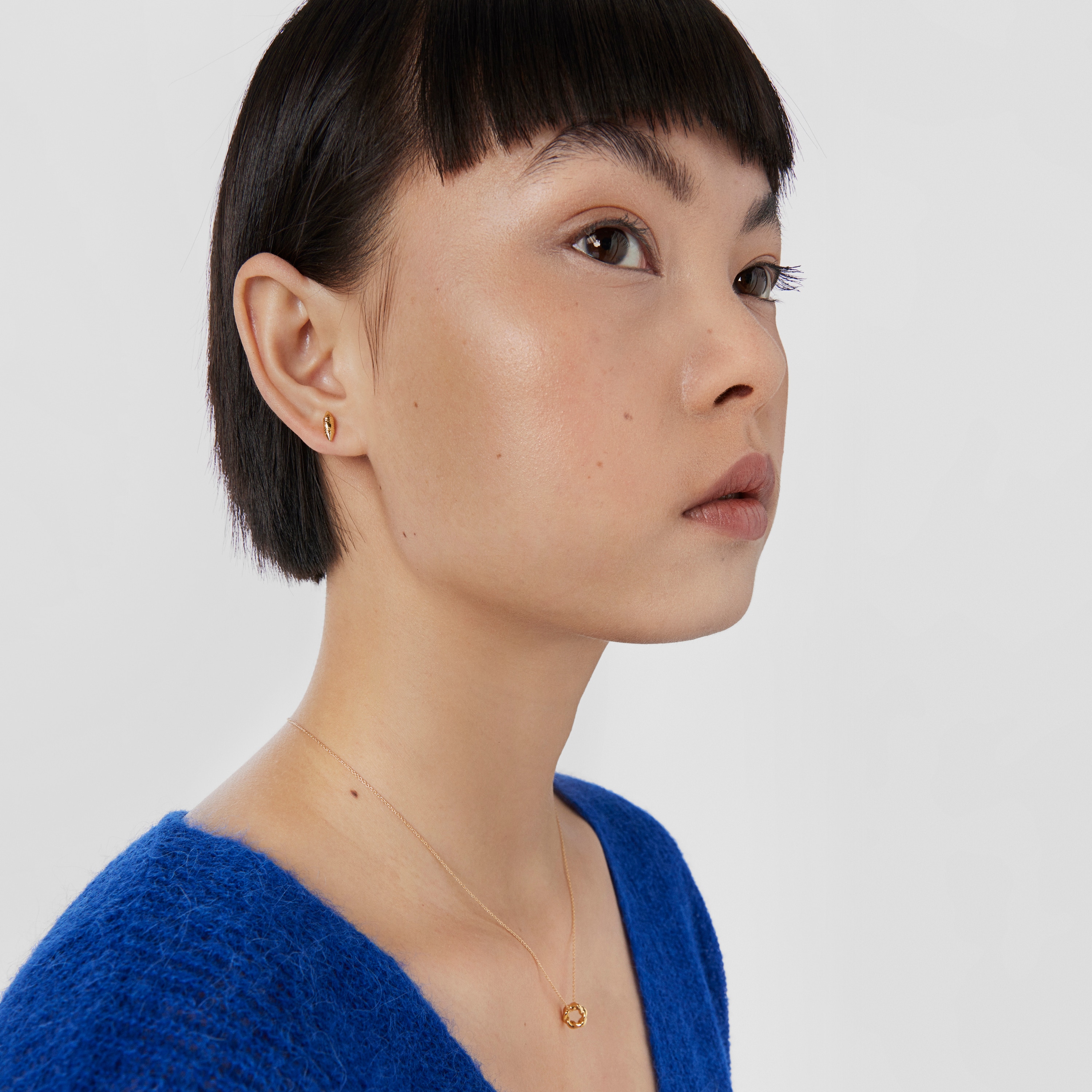 18K Solid Gold Lure Earrings