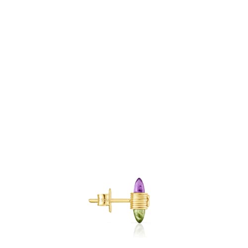 Gold Lure 1-2 Earring with gemstones