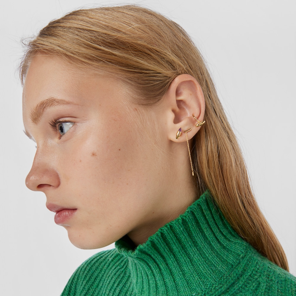 1/2 Pendiente de oro y gemas Lure