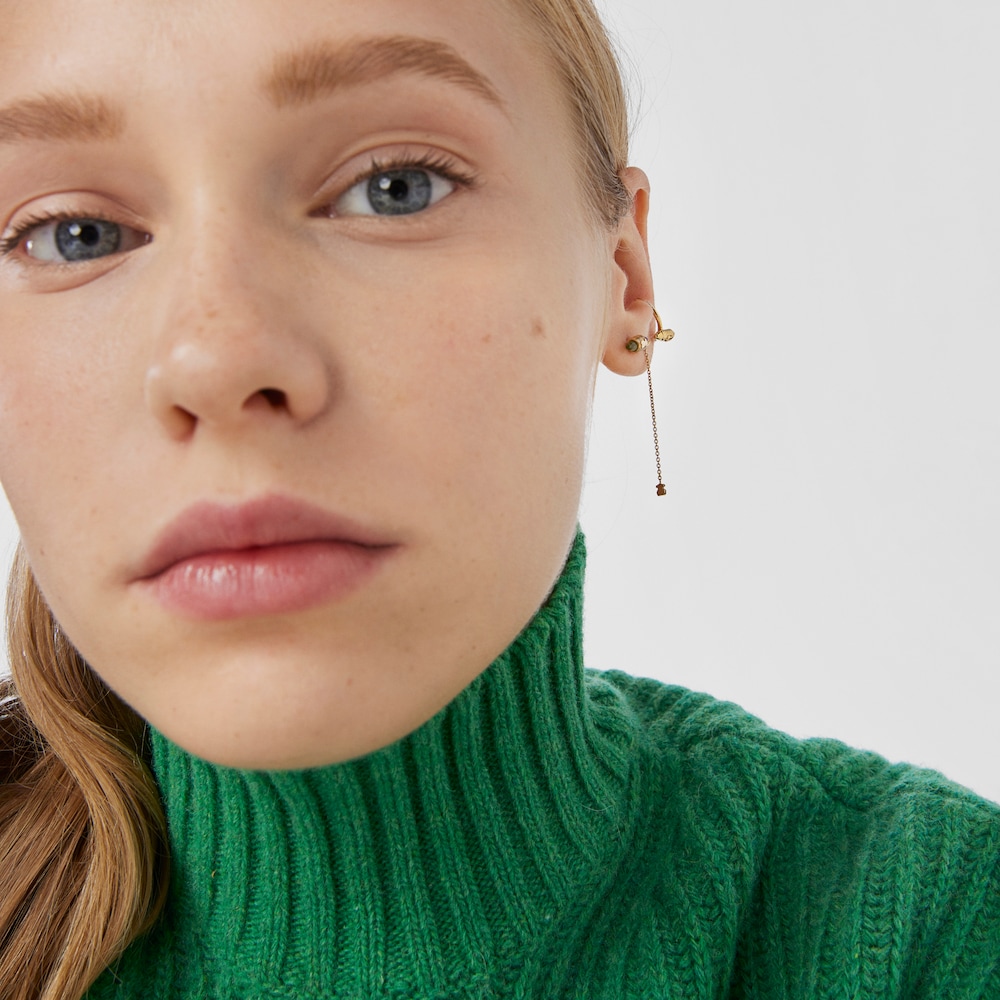 1/2 Pendiente de oro y gemas Lure