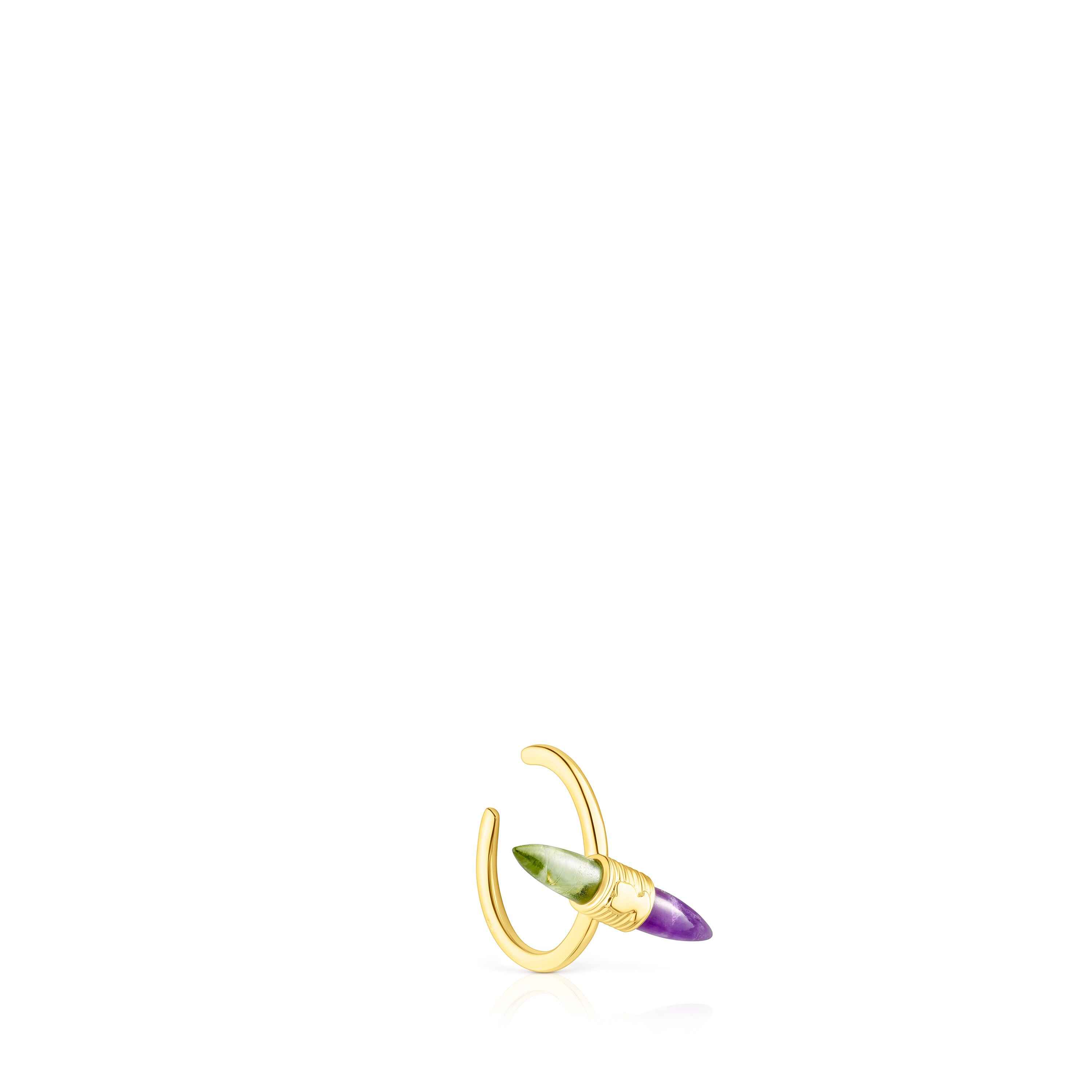 Earcuff de oro y gemas Lure
