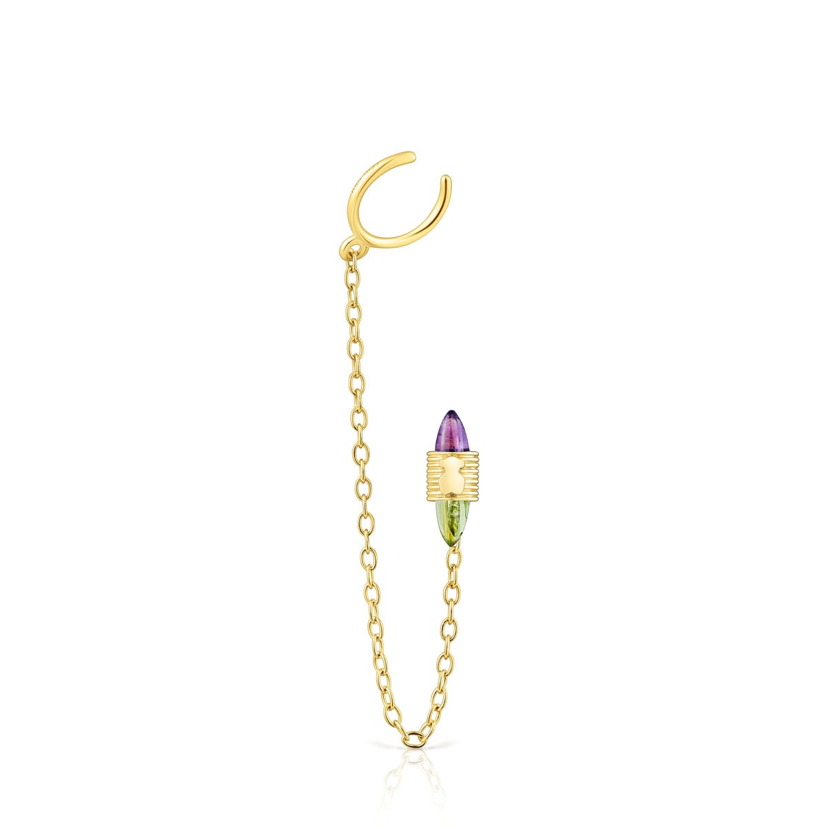Tous - Earcuff Cadena De Oro Y Gemas Lure - Dorado