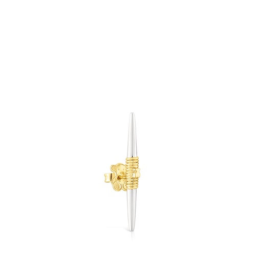 Silver and silver vermeil Lure 1-2 Earring