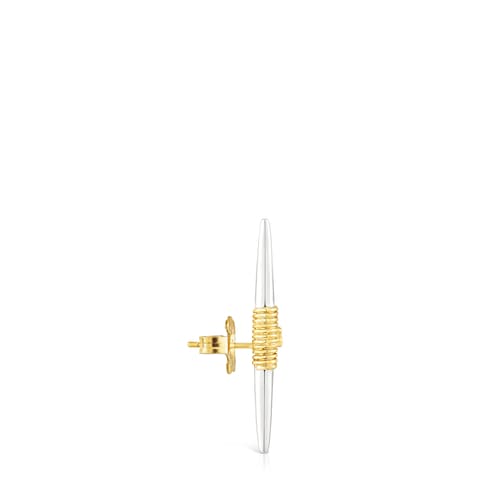 Silver and silver vermeil Lure 1-2 Earring