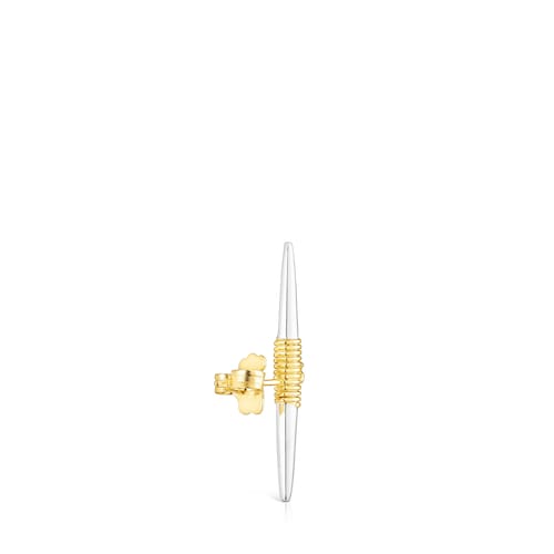 Silver and silver vermeil Lure 1-2 Earring