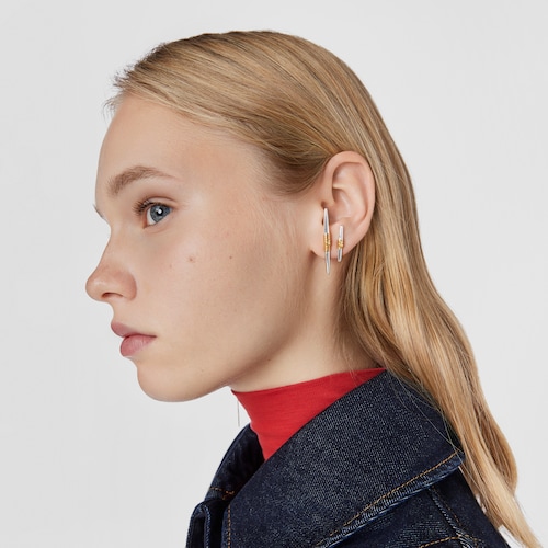 Silver and silver vermeil Lure 1-2 Earring