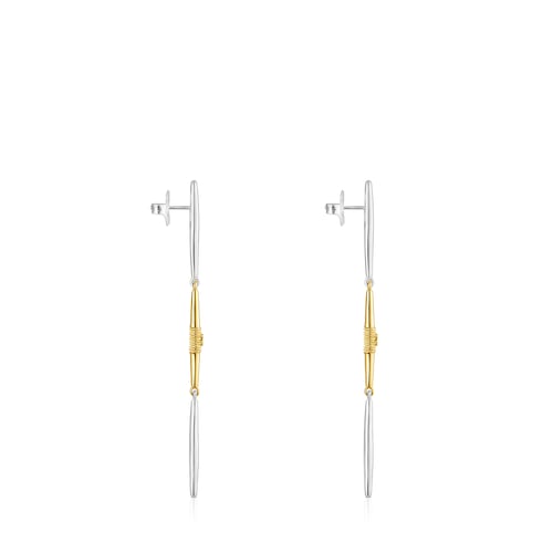 Pendientes largos bicolor Lure