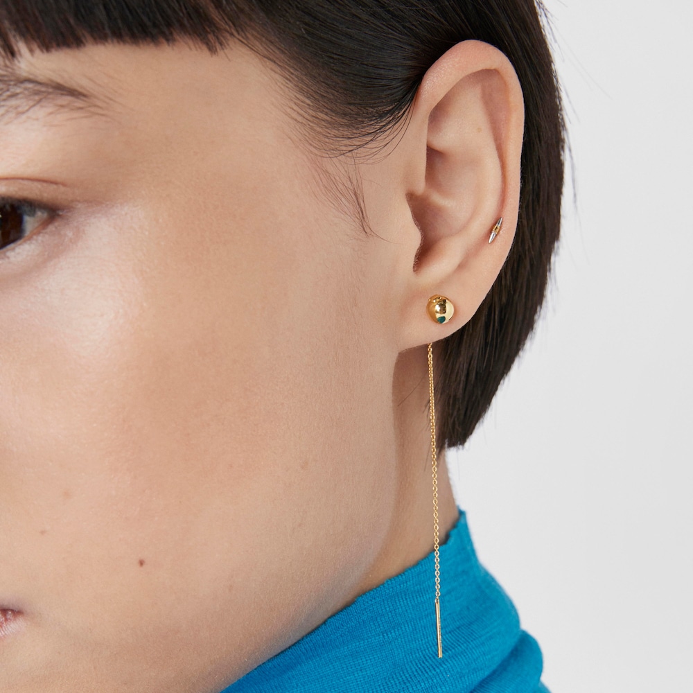 Steel and gold-colored IP&nbsp;steel Lure Piercing