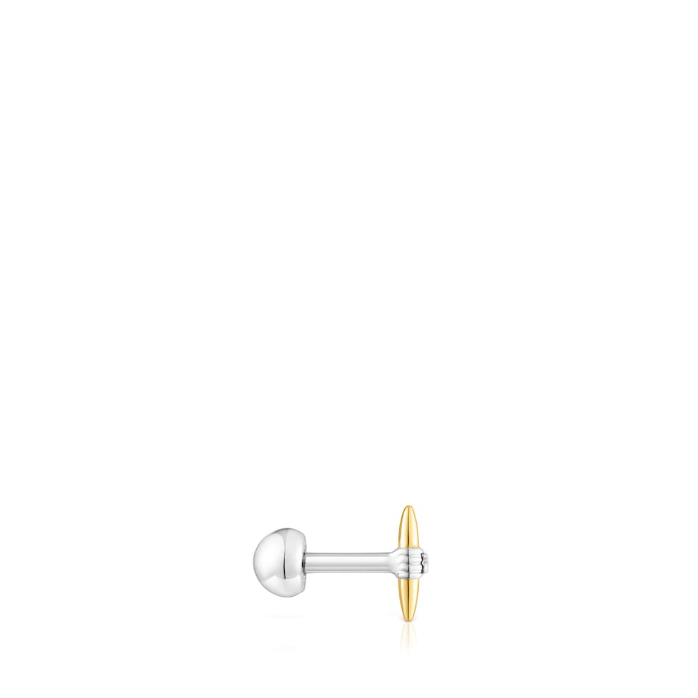 Steel and gold-colored IP steel Lure Piercing image number 2