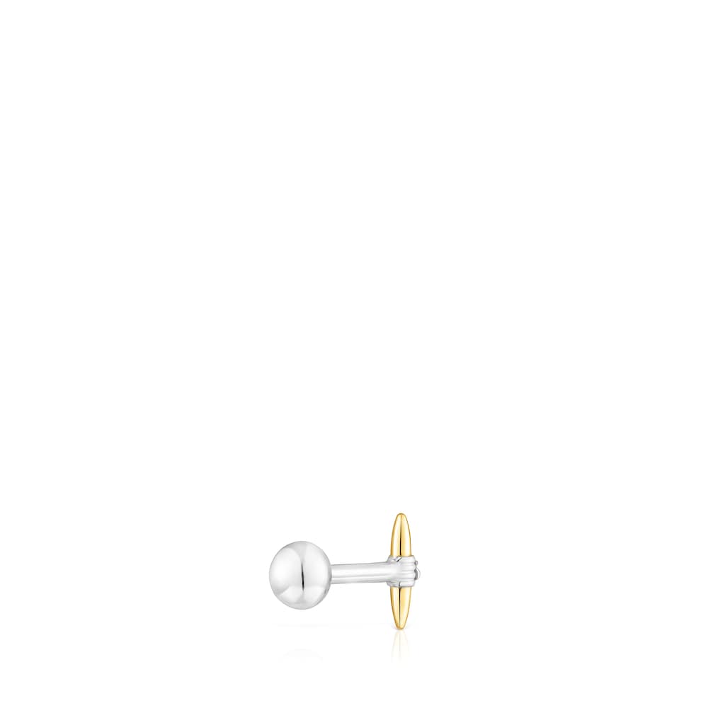 Steel and gold-colored IP steel Lure Piercing image number 3