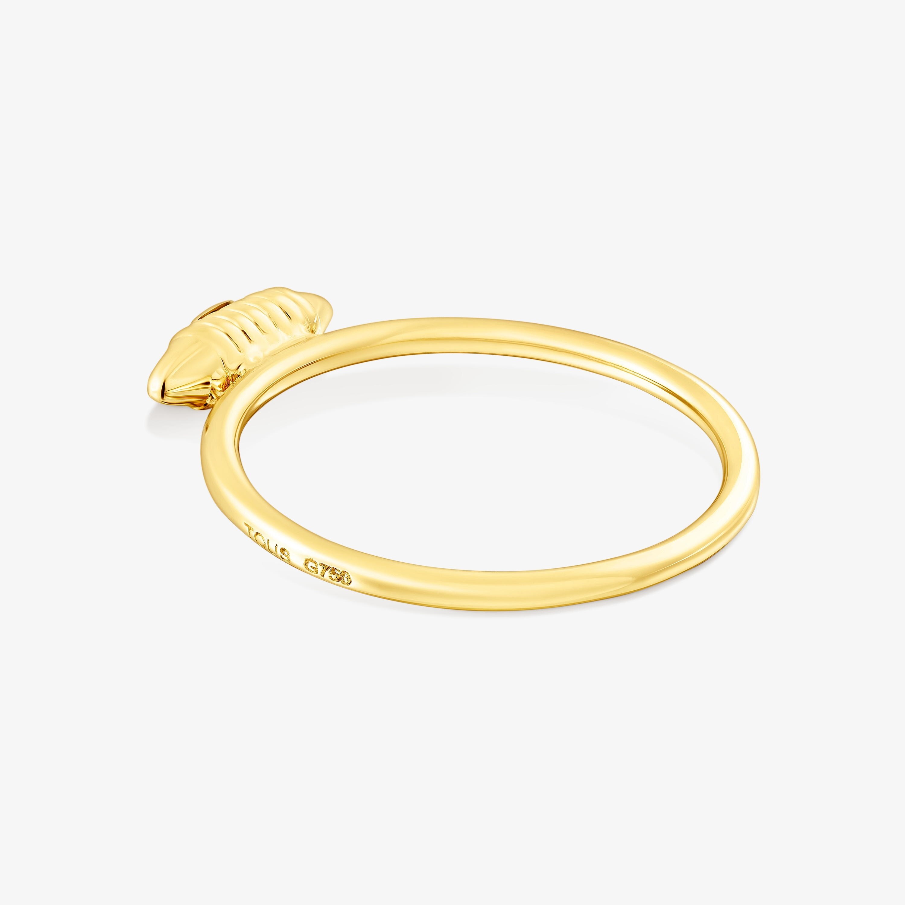 18K Solid Gold Lure Ring