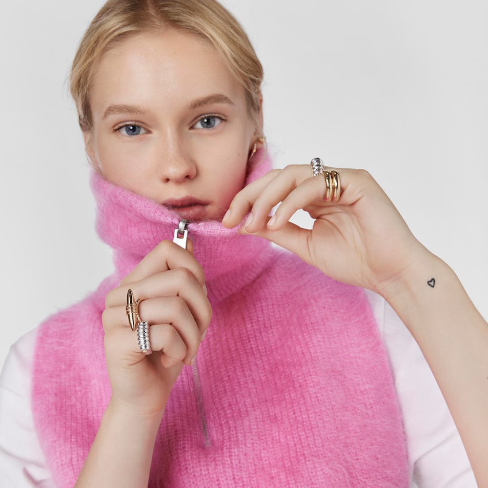 Silver vermeil Lure Ring