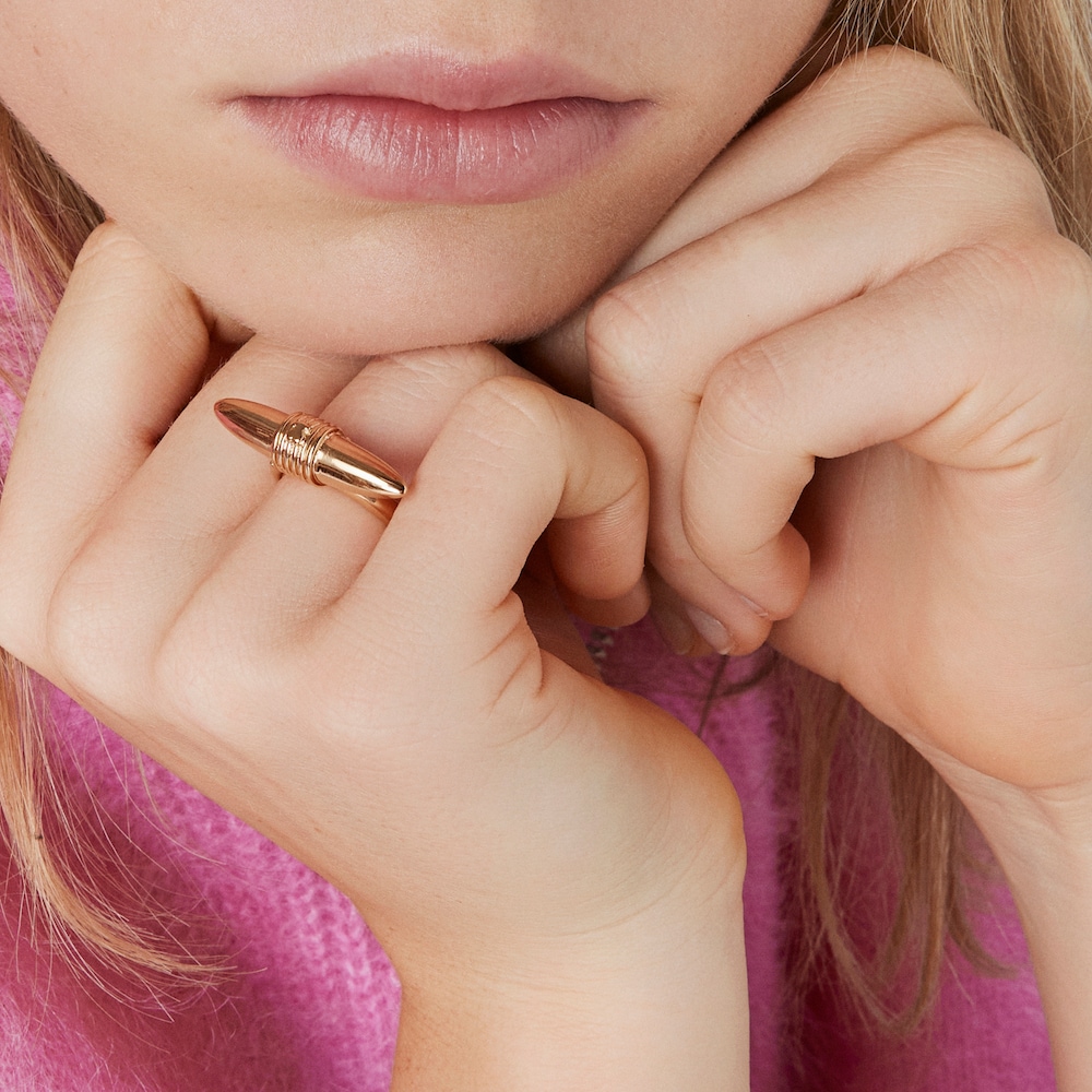 Silver vermeil Lure Ring