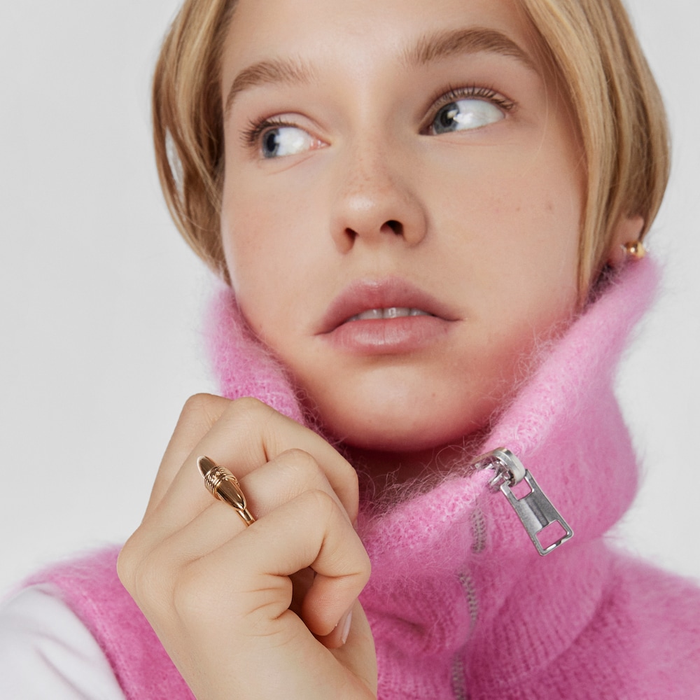 Silver vermeil Lure Ring