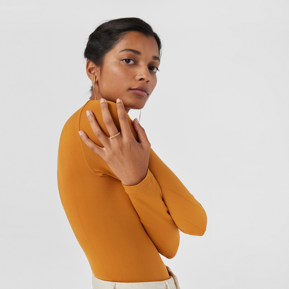 Anillo motivo oso con ba&ntilde;o de oro 18 kt sobre plata Lure