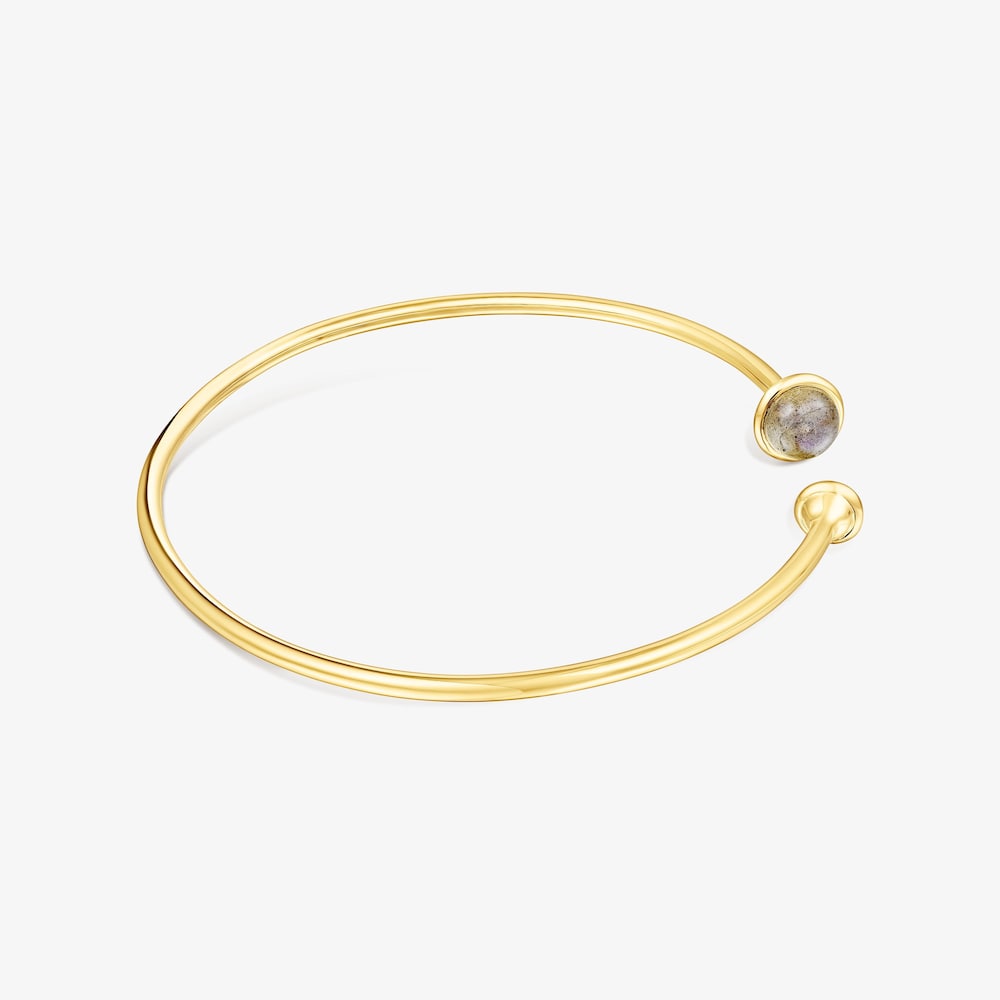 Silver vermeil Plump Bracelet with gemstones