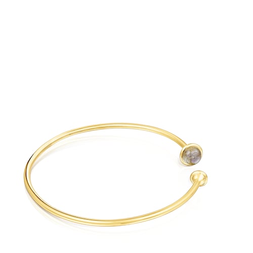 Silver vermeil Plump Bracelet with gemstones