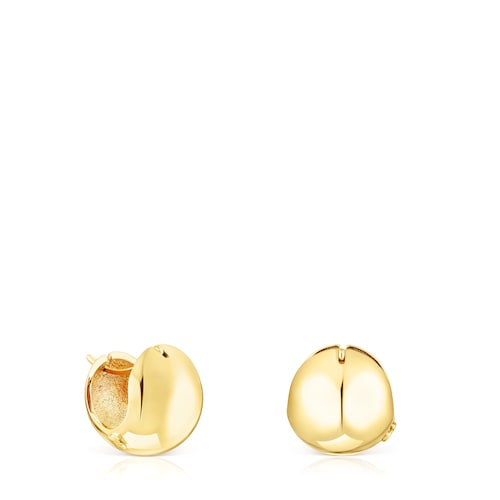 Silver vermeil Plump Ball earrings image number 0