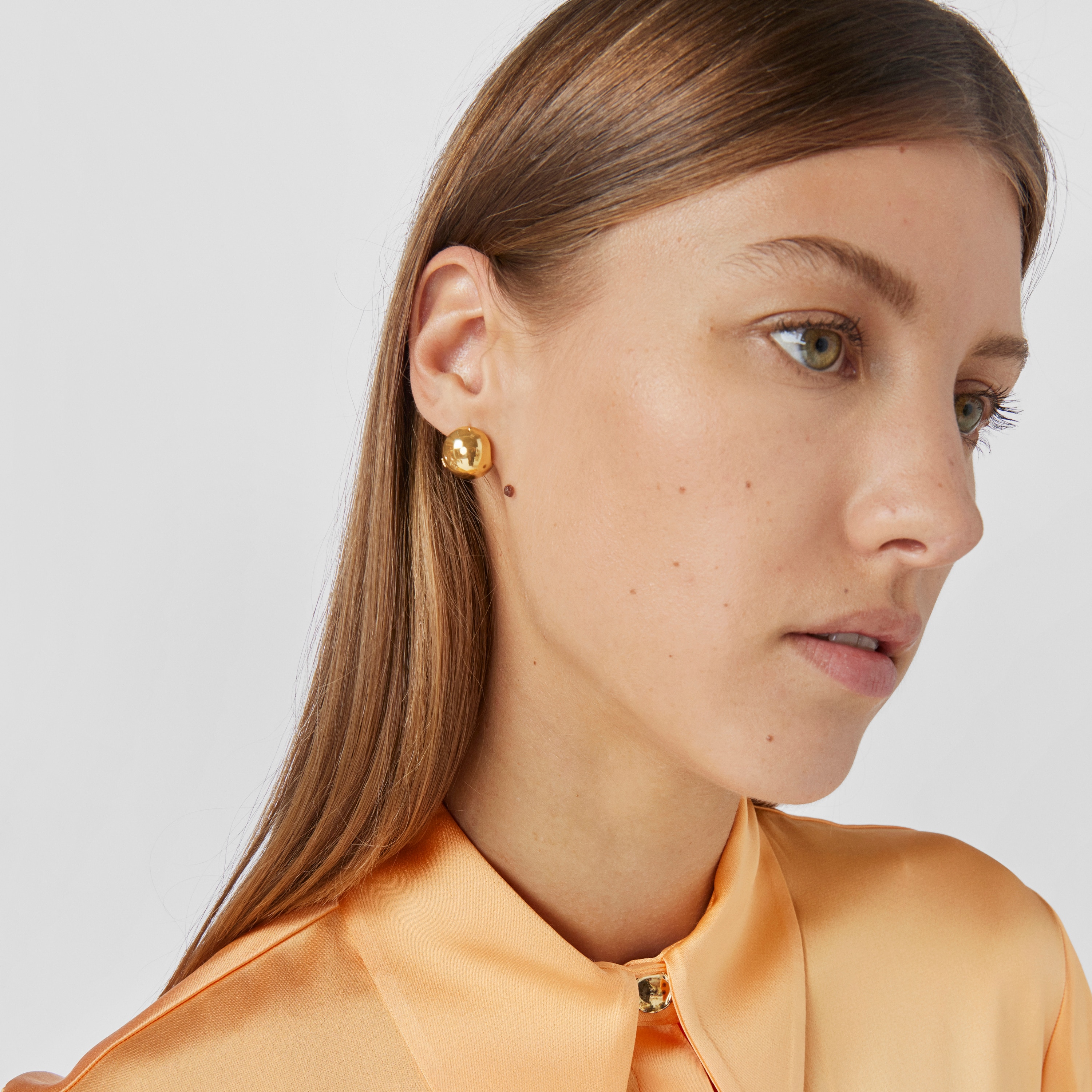 Silver vermeil Plump Ball earrings