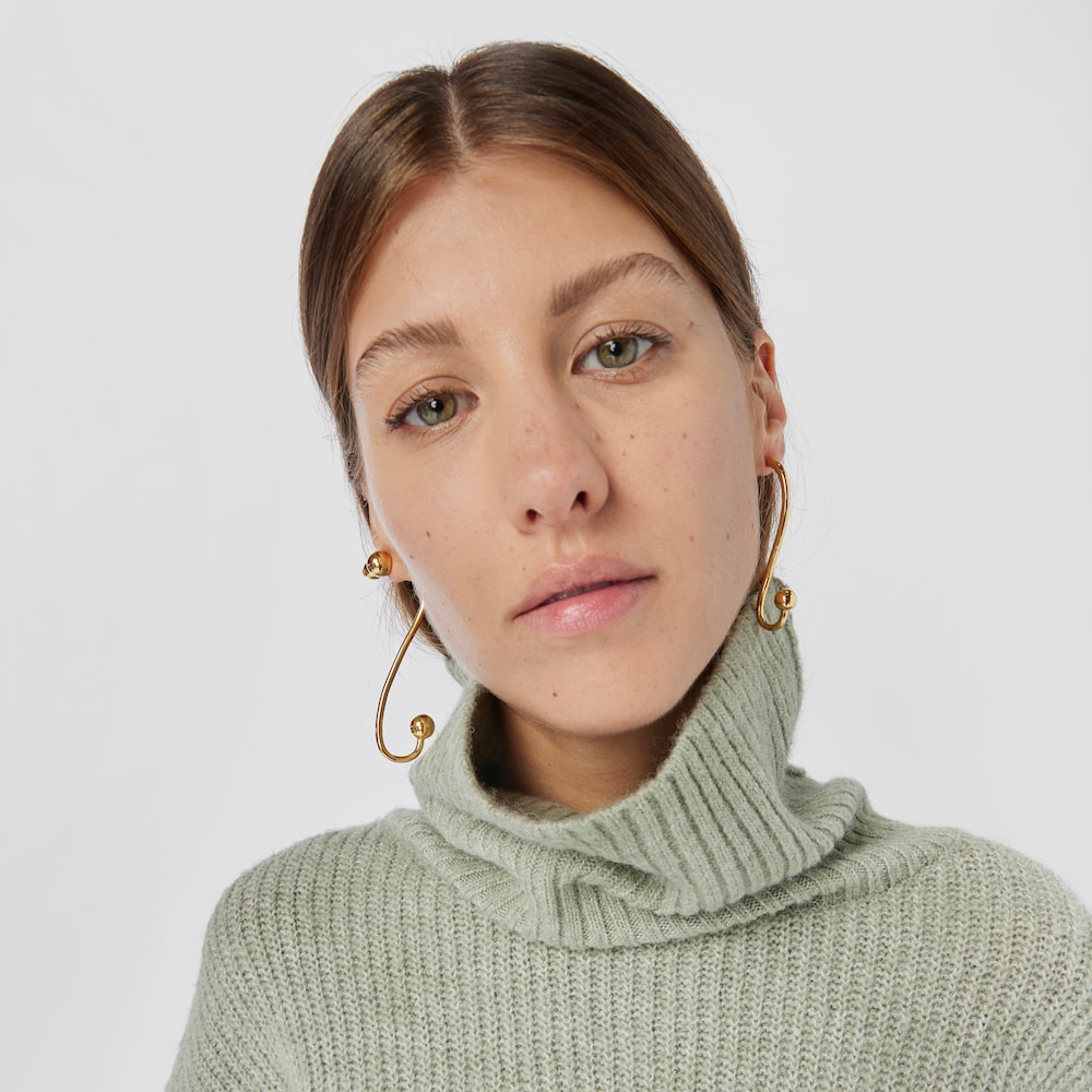 Dlouh&aacute; nep&aacute;rov&aacute; N&aacute;u&scaron;nice Plump z&nbsp;pozlacen&eacute;ho stř&iacute;bra