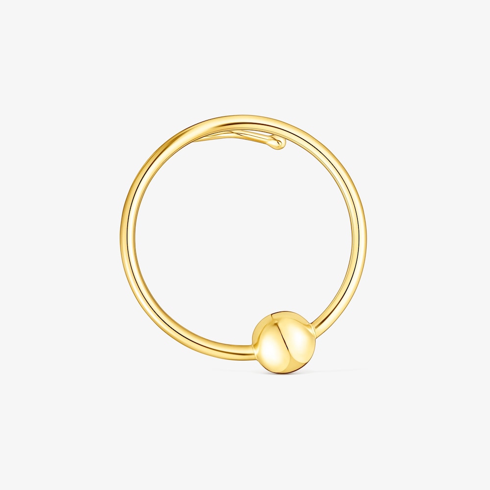 Silver vermeil Plump Circle earcuff