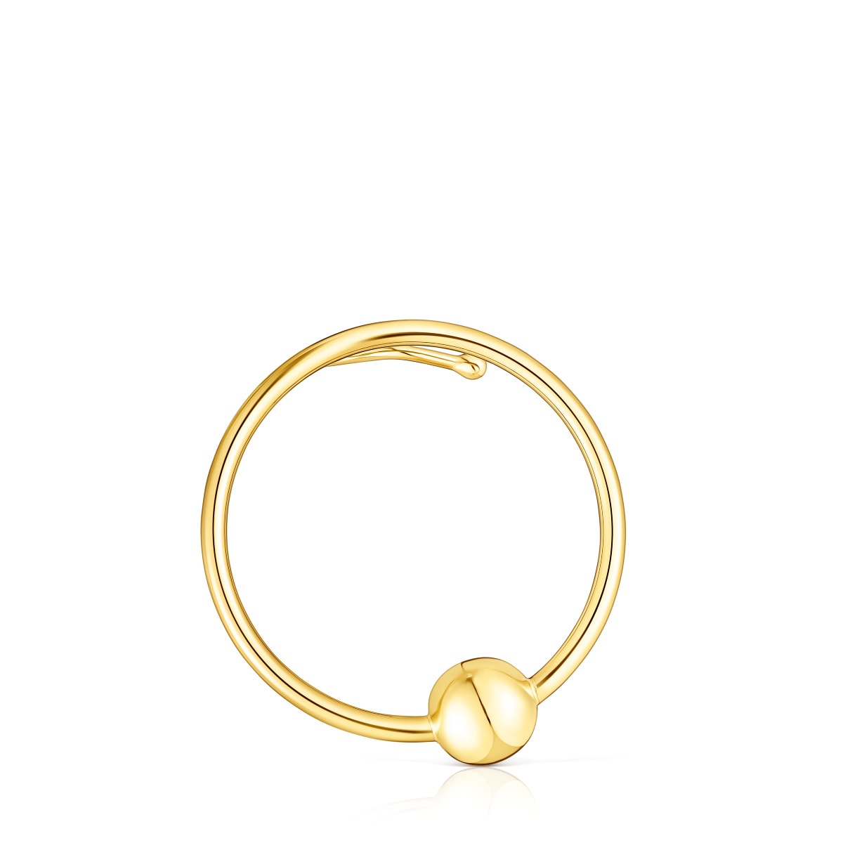 Tous - Earcuff Con Baño De Oro 18 Kt Sobre Plata Círculo Plump - Dorado