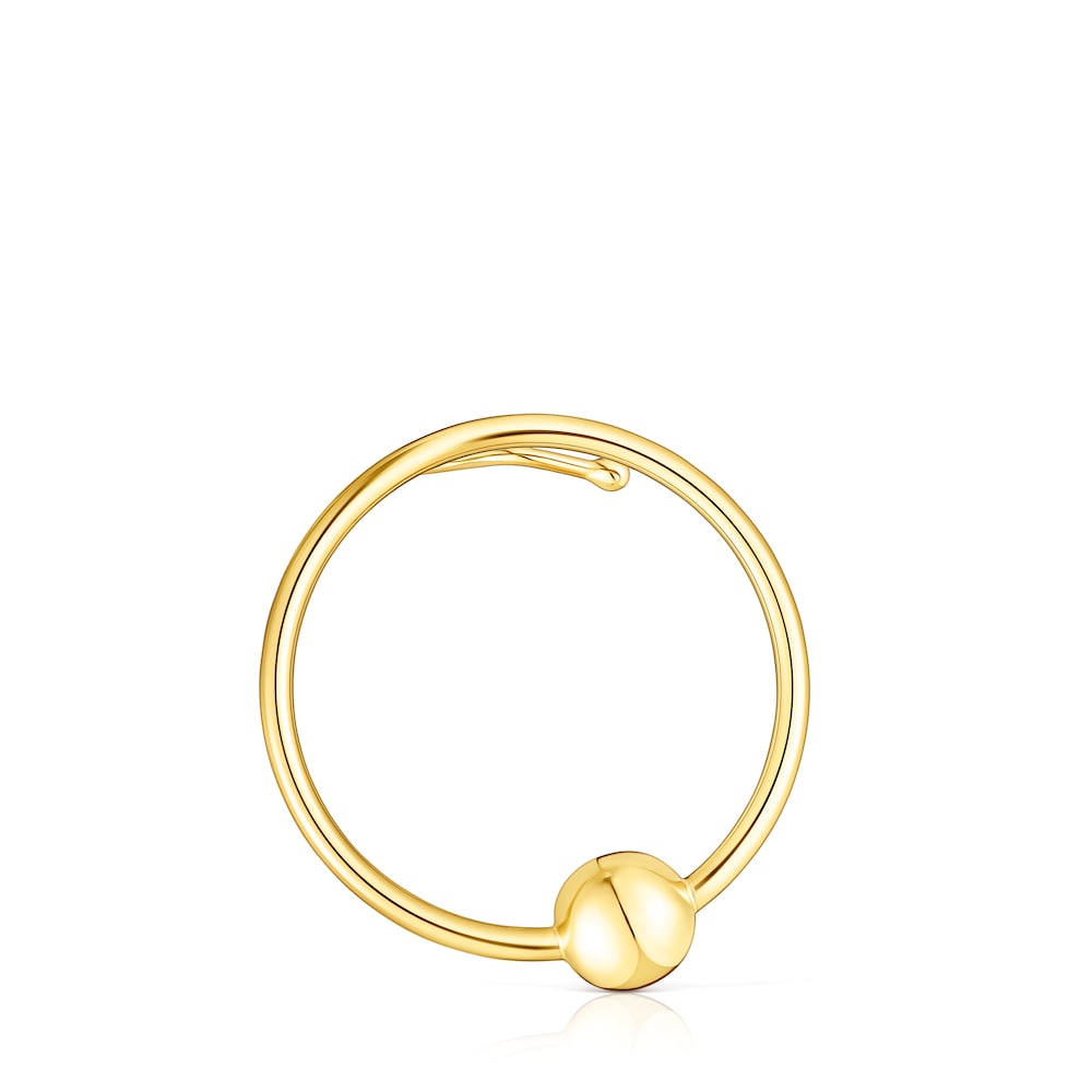 Silver vermeil Plump Circle earcuff