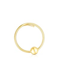 Earcuff con baño de oro 18 kt sobre plata círculo Plump