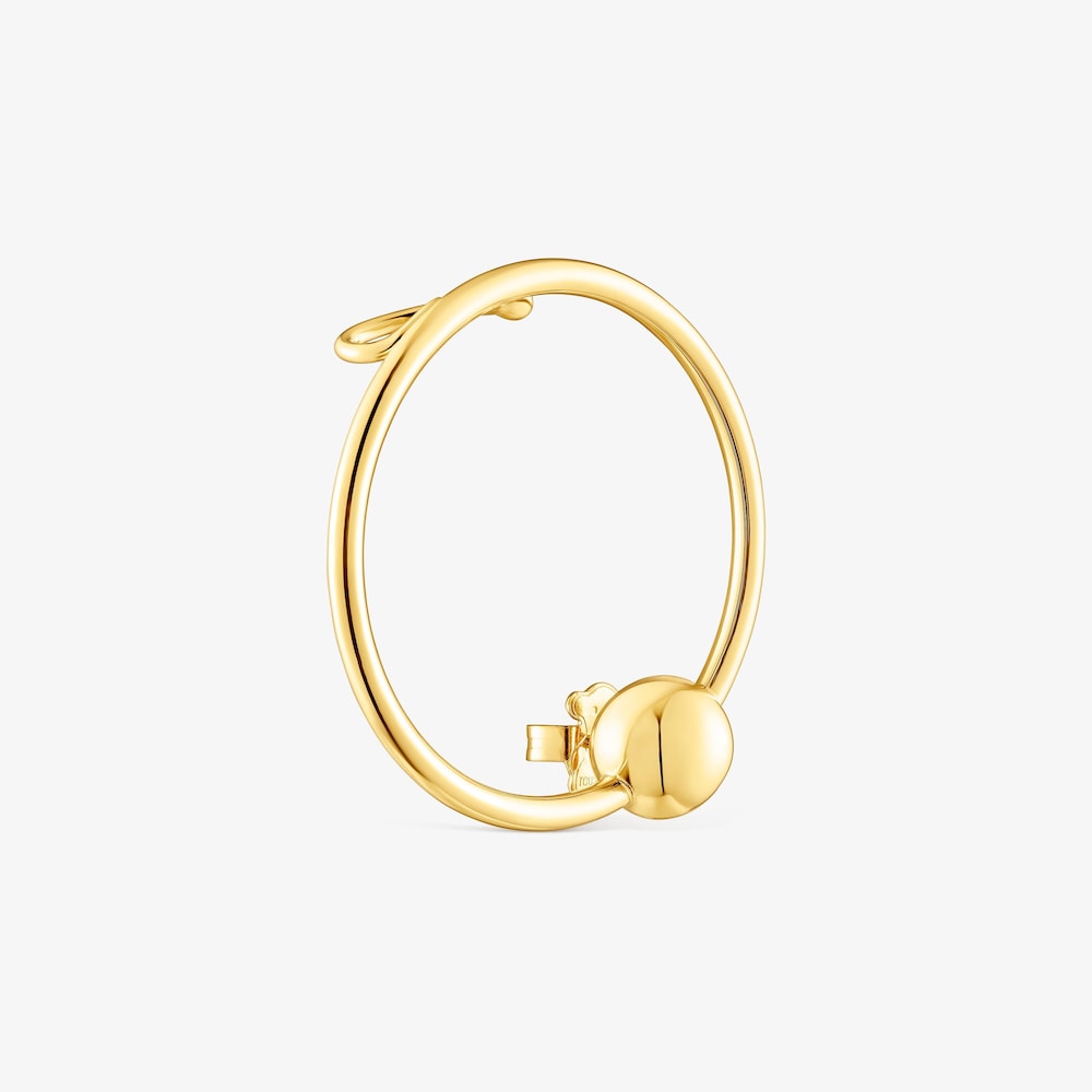 Silver vermeil Plump Circle earcuff