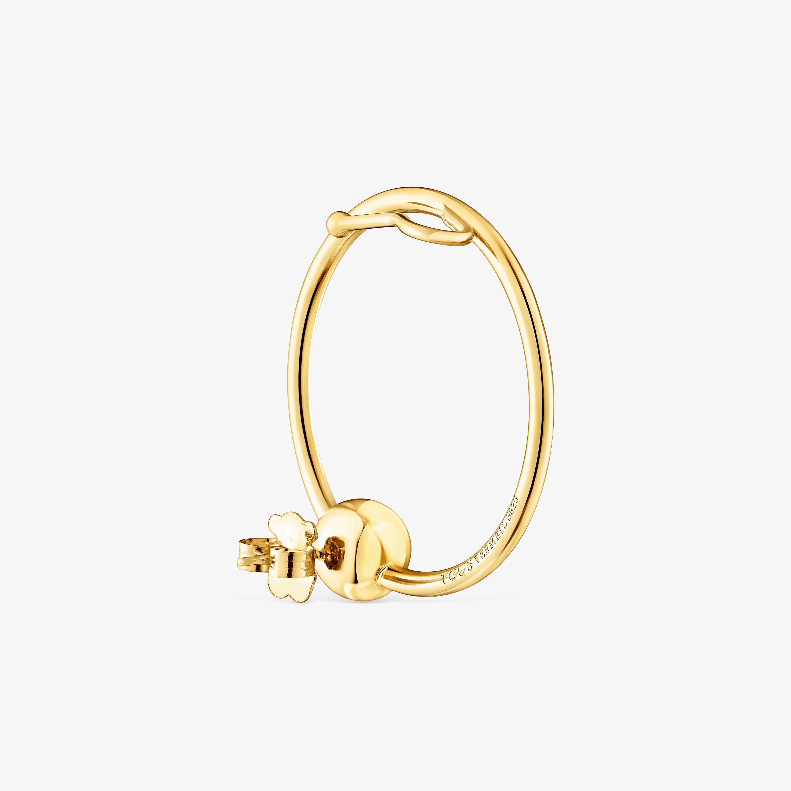 Silver vermeil Plump Circle earcuff