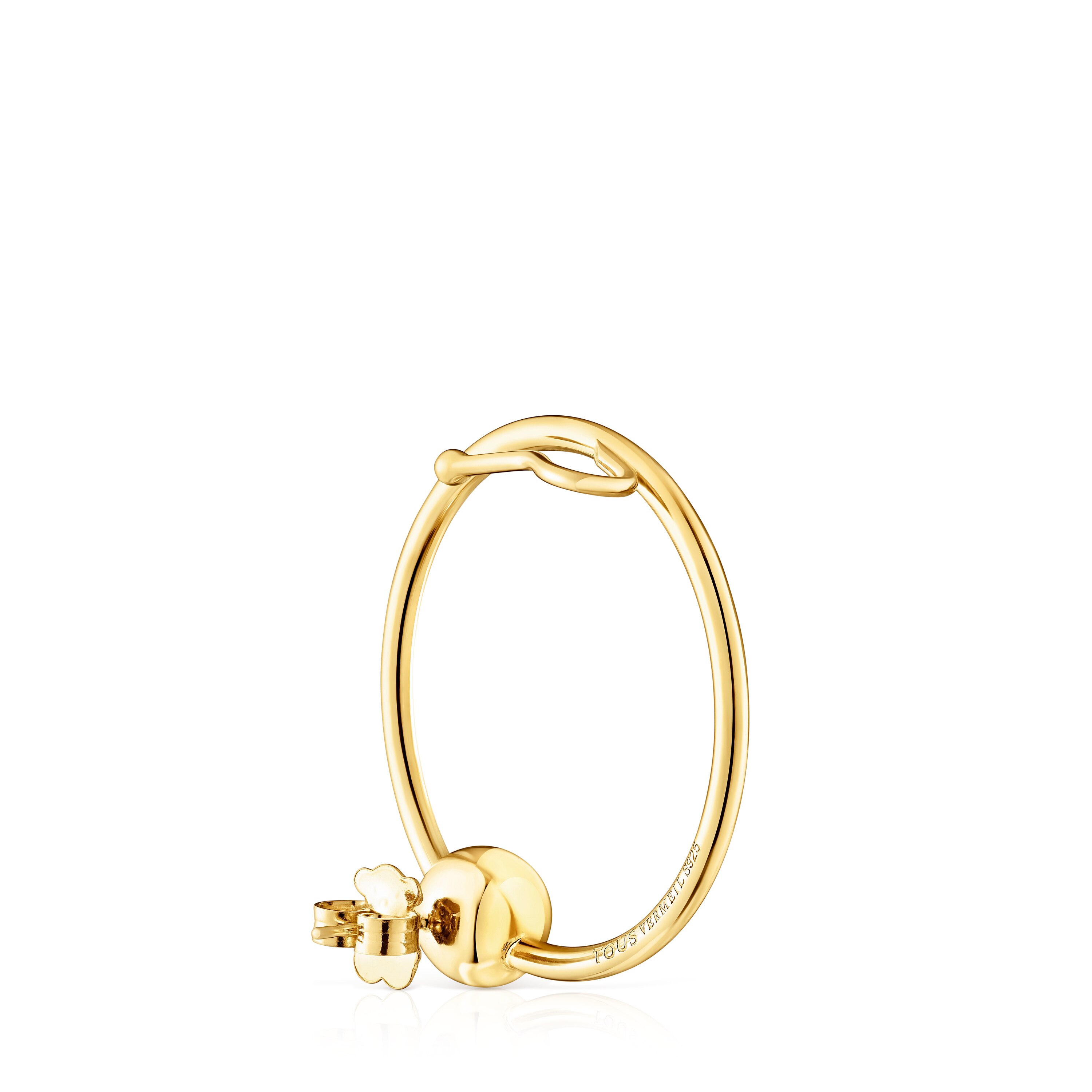 Silver vermeil Plump Circle earcuff