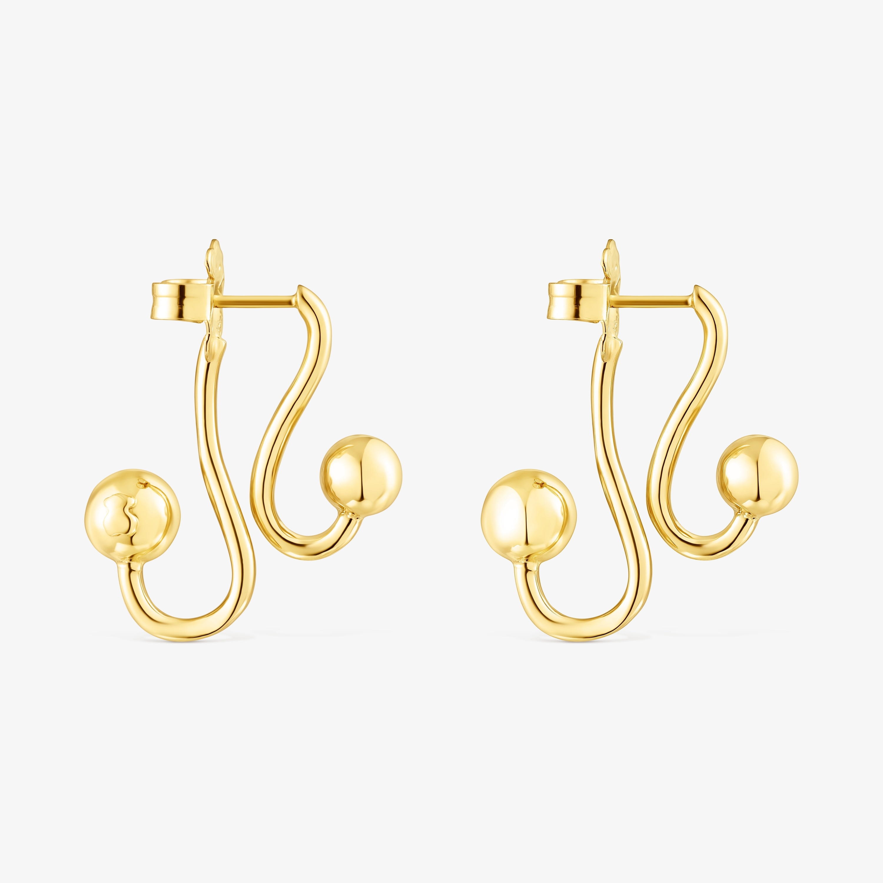 Silver vermeil Plump Earrings