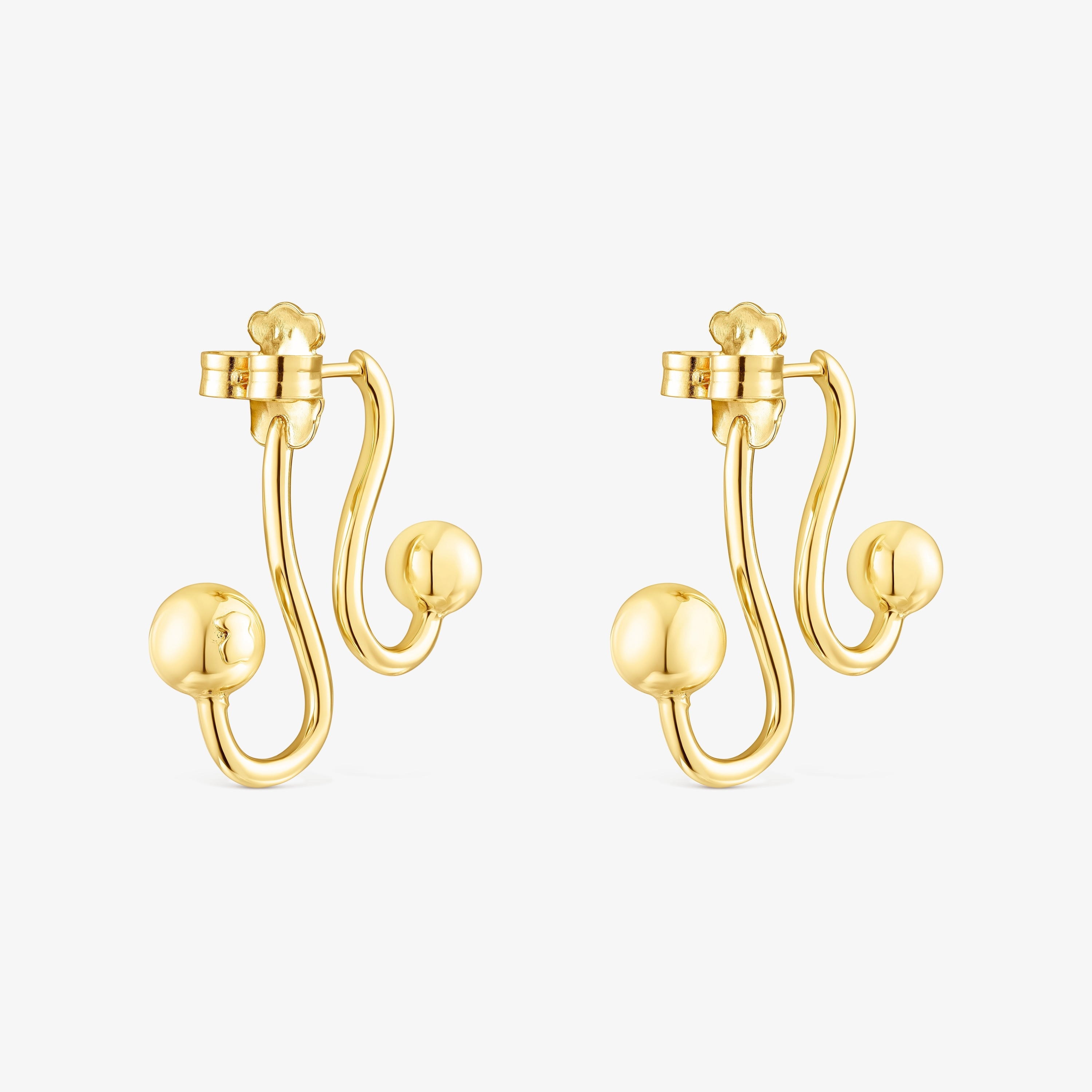 Silver vermeil Plump Earrings