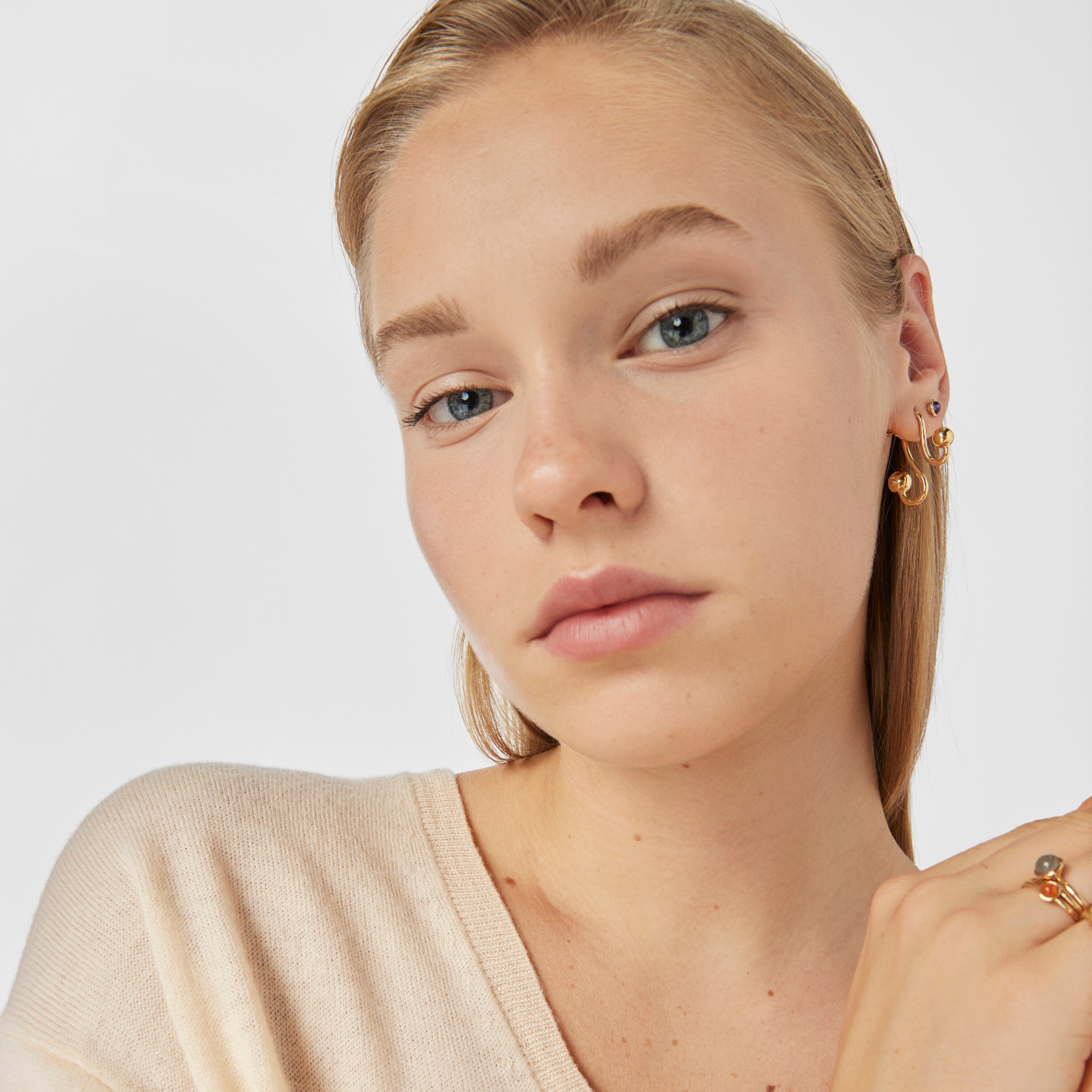 Silver vermeil Plump Earrings