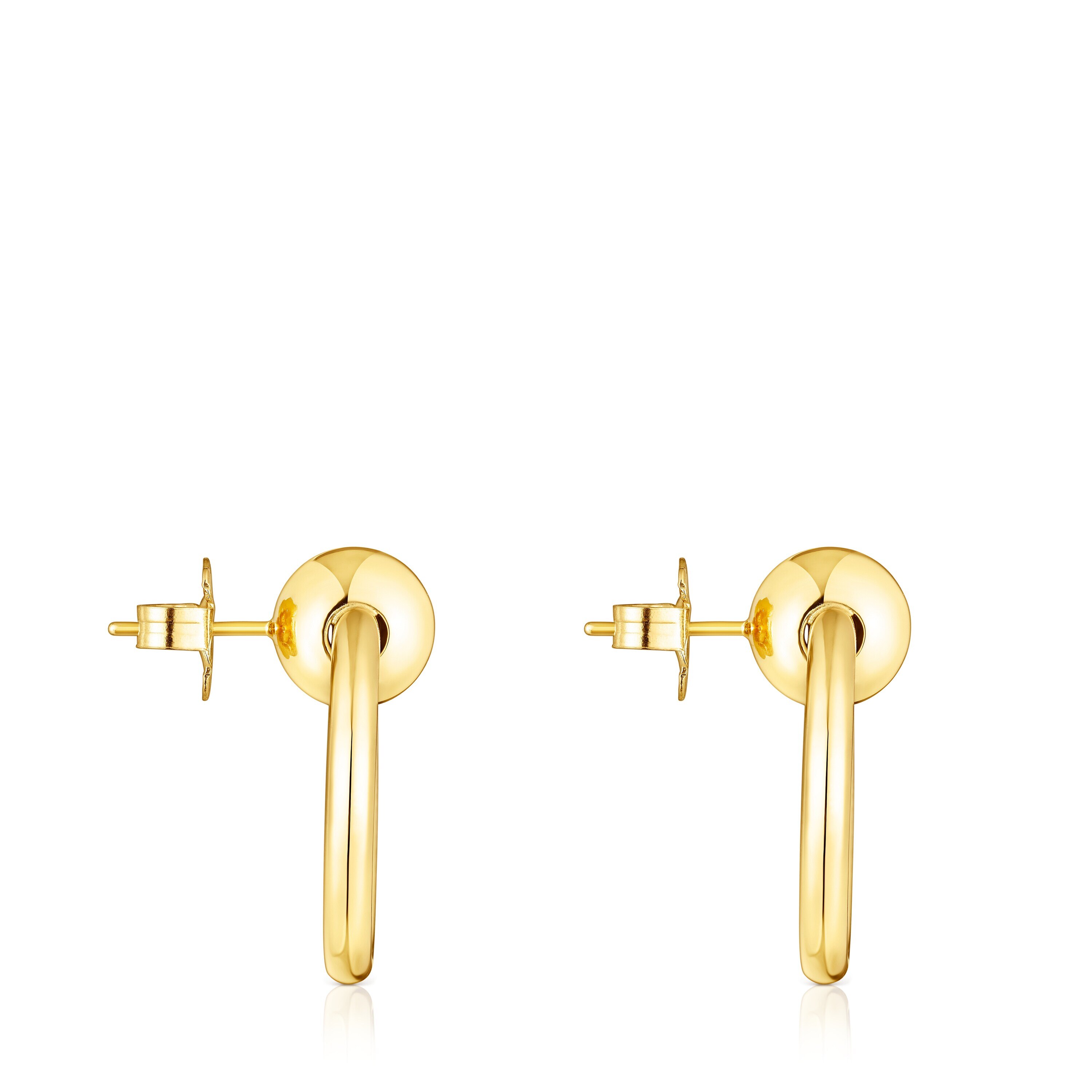 Silver vermeil Plump Circle earrings