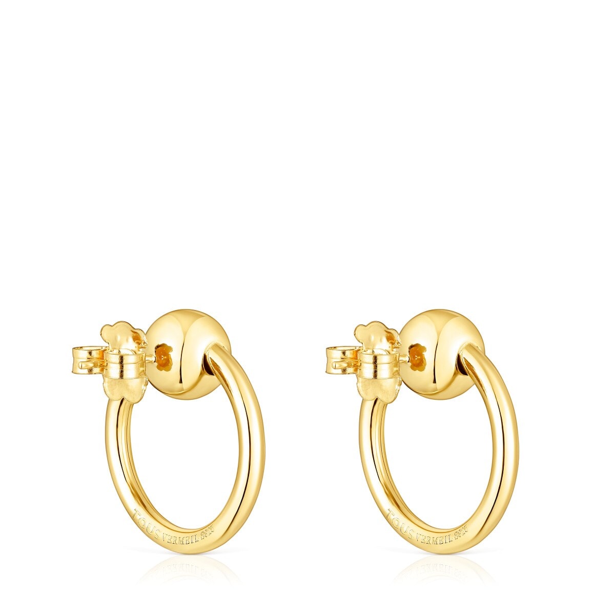 Silver vermeil Plump Circle earrings
