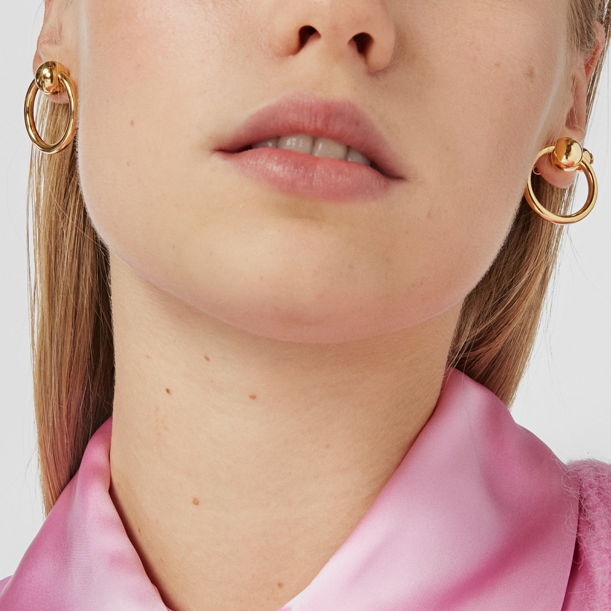 Silver vermeil Plump Circle earrings