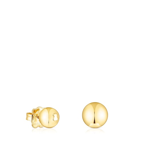 Set of silver vermeil Plump Ball earrings