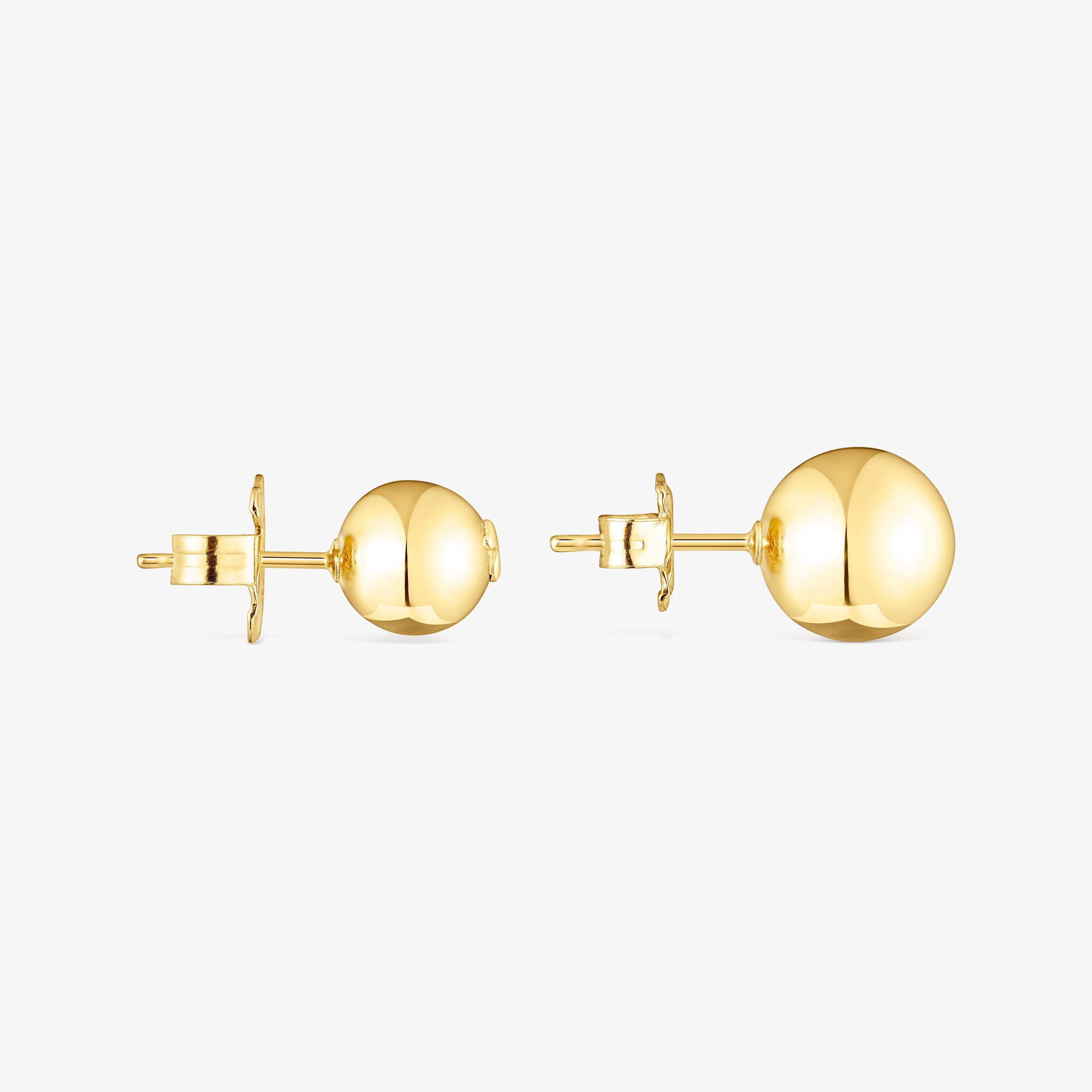 Set of silver vermeil Plump Ball earrings