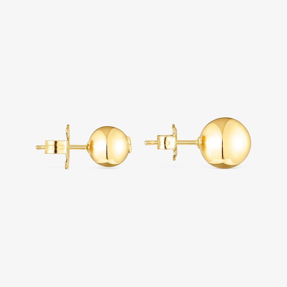 Set of silver vermeil Plump Ball earrings
