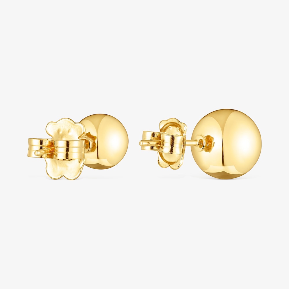 Set of silver vermeil Plump Ball earrings