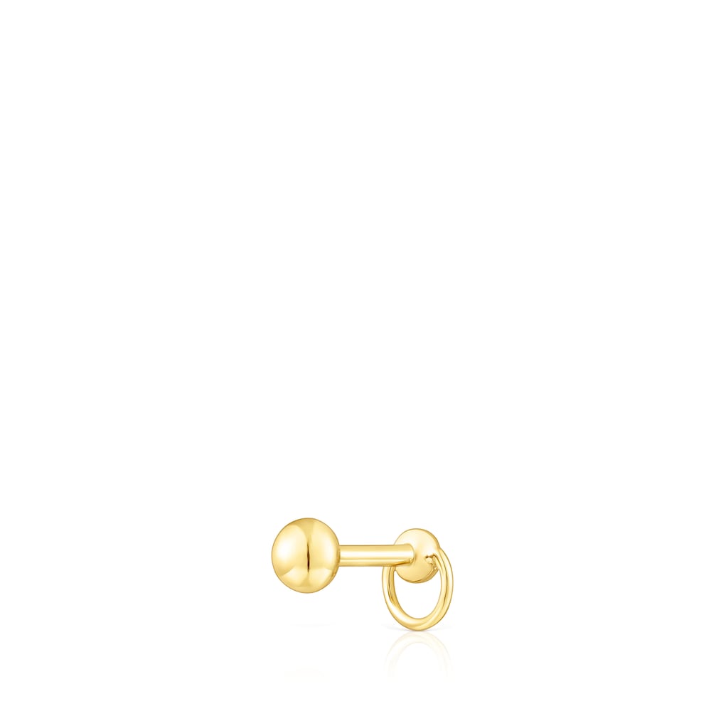 Piercing de acero IP dorado y labradorita Plump image number 3