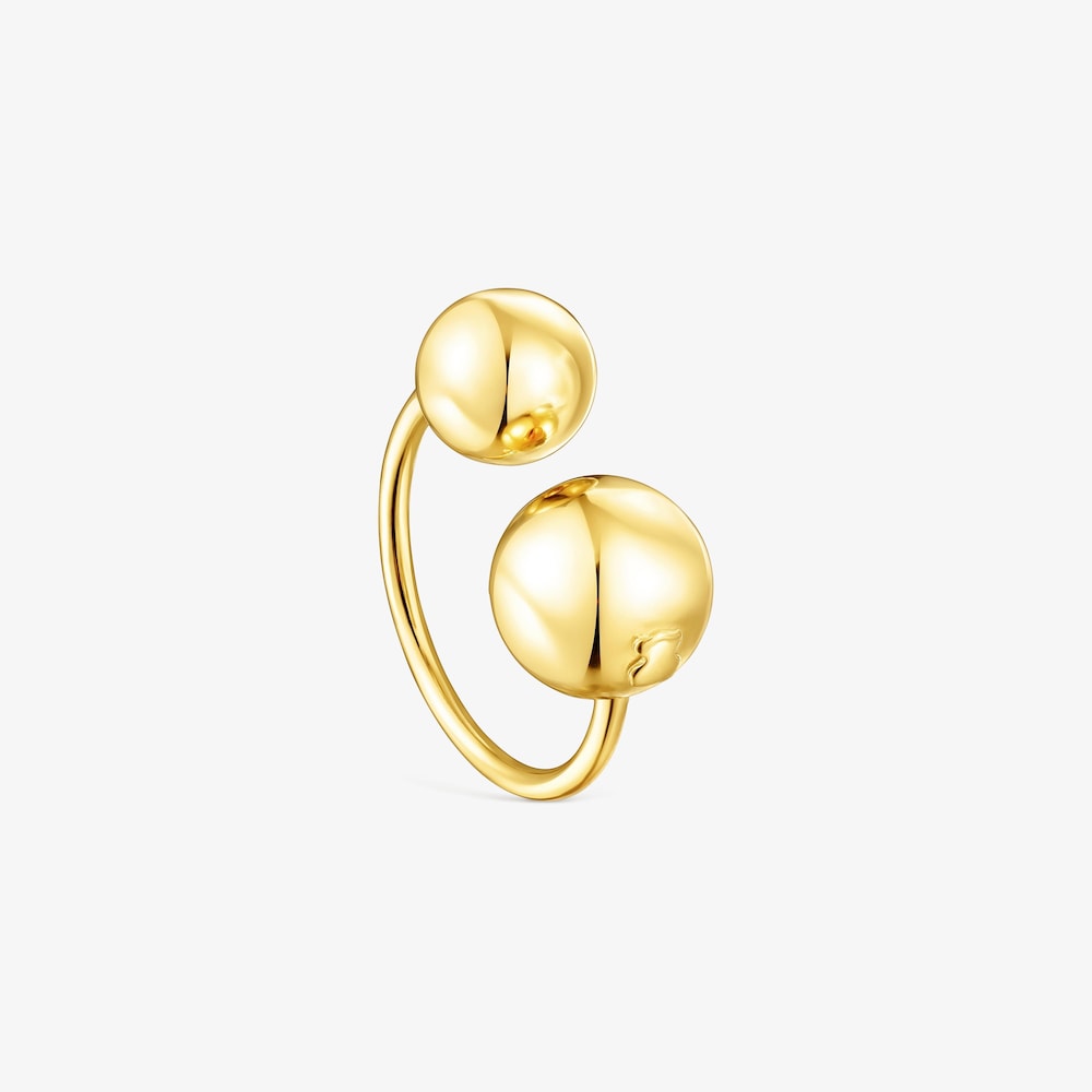 Silver vermeil Plump Open ring