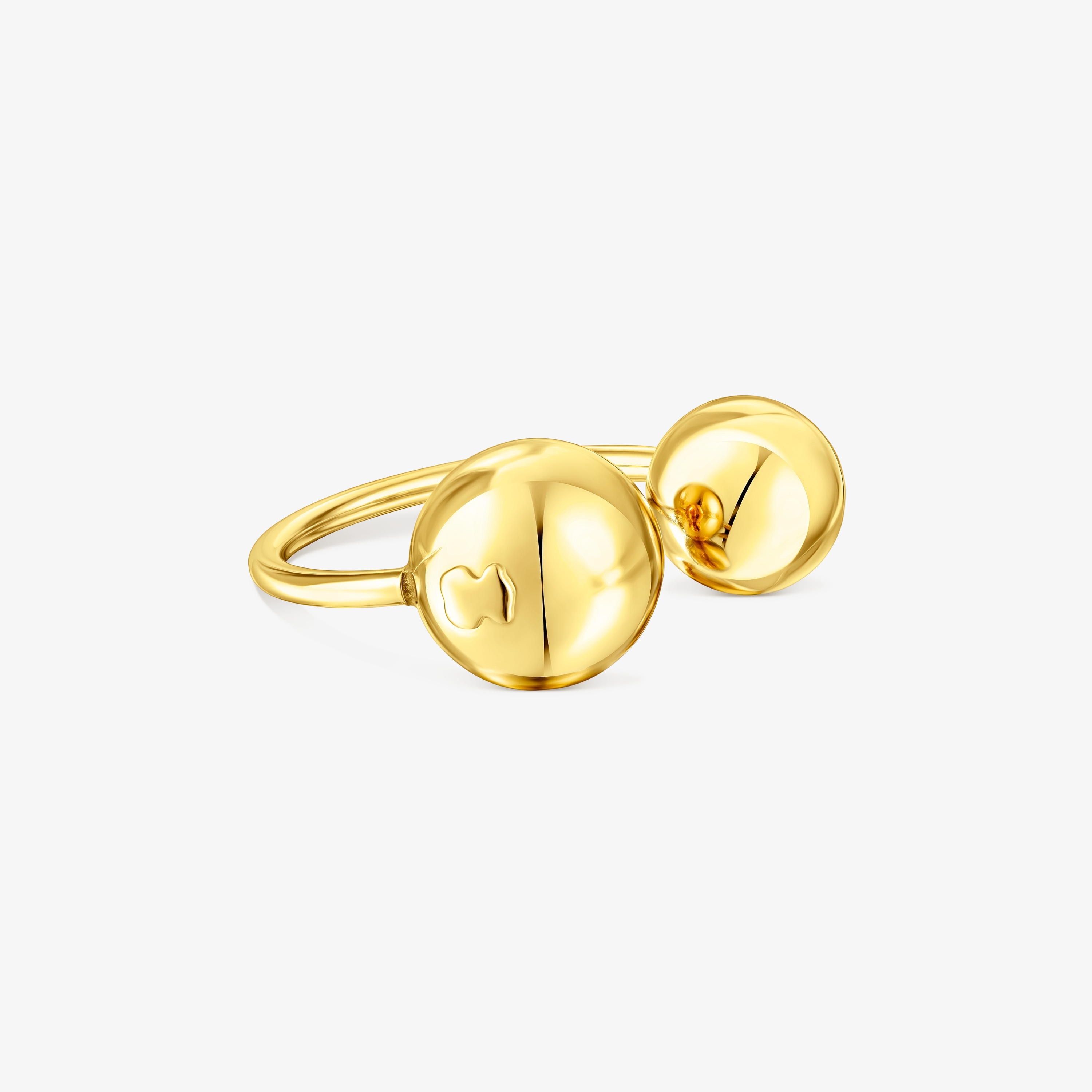 Silver vermeil Plump Open ring