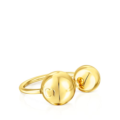 Silver vermeil Plump Open ring