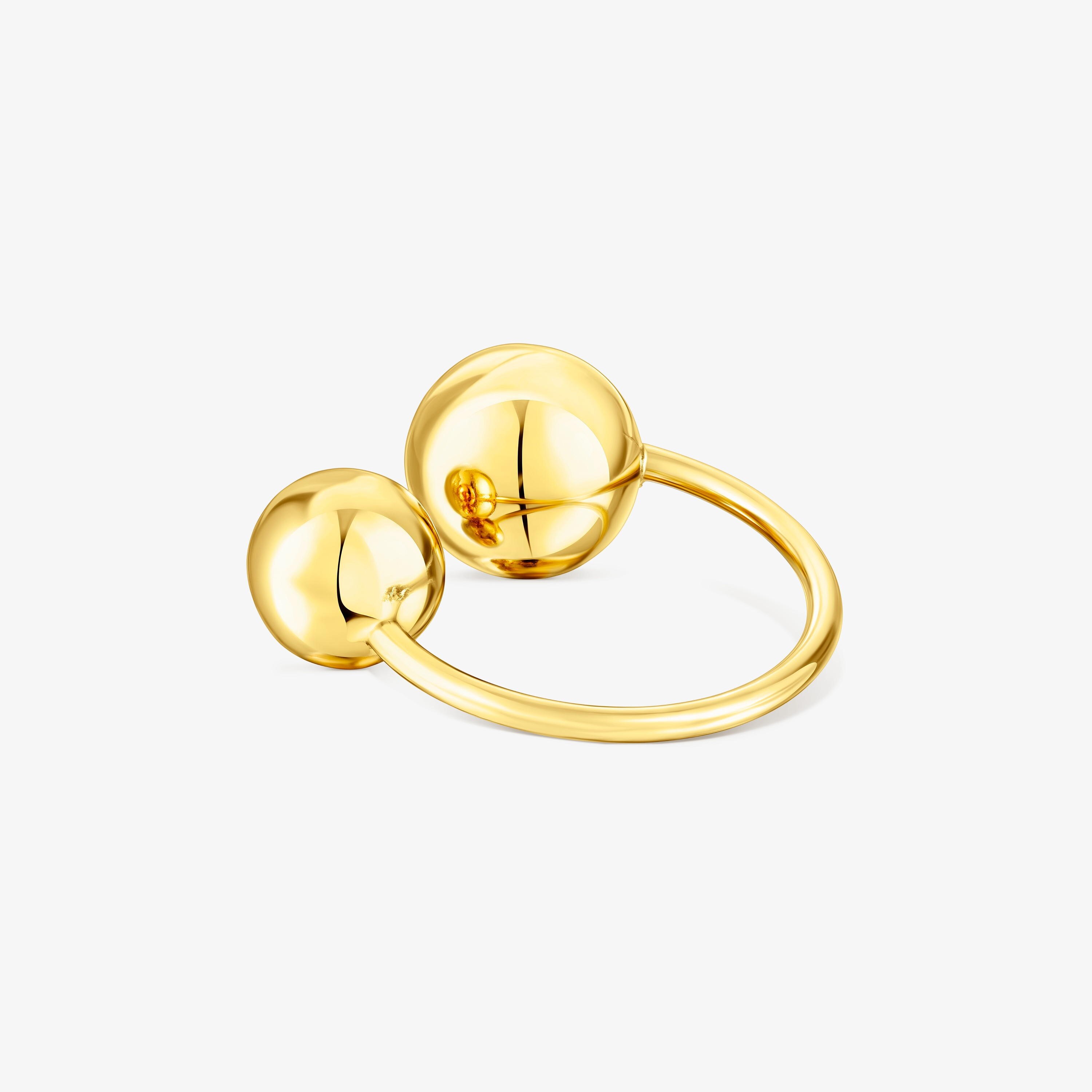 Silver vermeil Plump Open ring