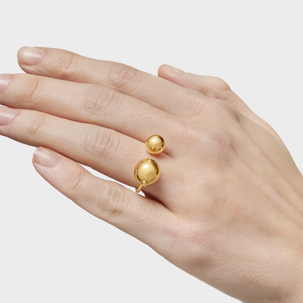 Silver vermeil Plump Open ring