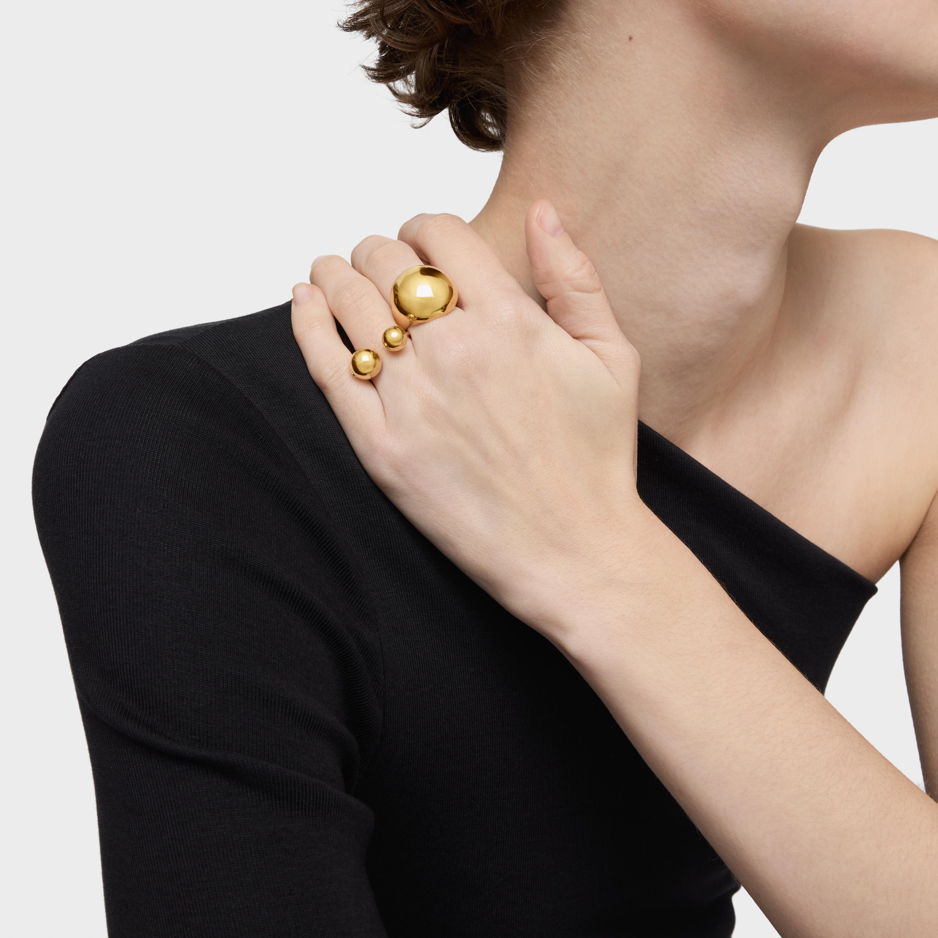 Silver vermeil Plump Open ring